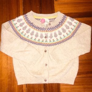 Mini Boden cotton/wool blend cardigan.